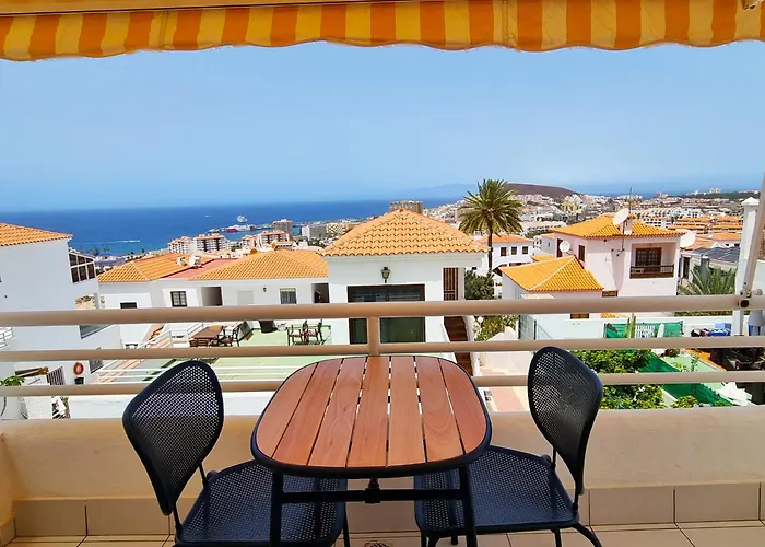 Tranquil Hillside With Oceanview And Pool Apartment Los Cristianos (Tenerife)